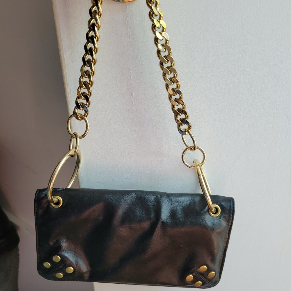 Leather Purse w/Gold Accents